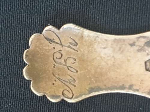 Solid Sterling silver antique sugar  shovel scoop spoon -Dutch-Hallmarked