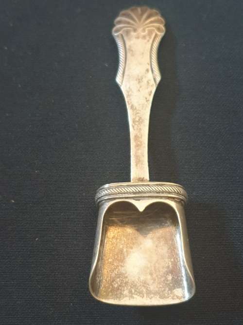 Solid Sterling silver antique sugar  shovel scoop spoon -Dutch-Hallmarked