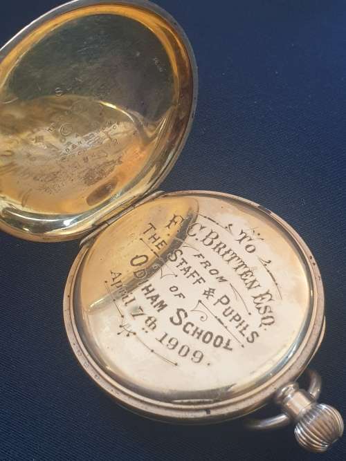 Pocket watch-14ct gold plated Waltham from 1909