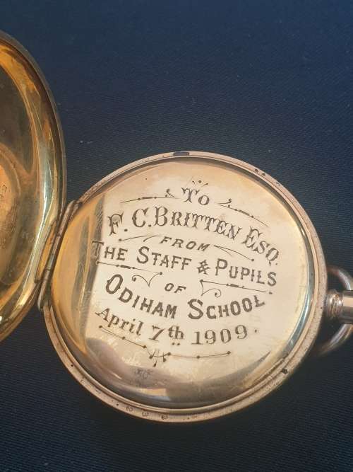 Pocket watch-14ct gold plated Waltham from 1909