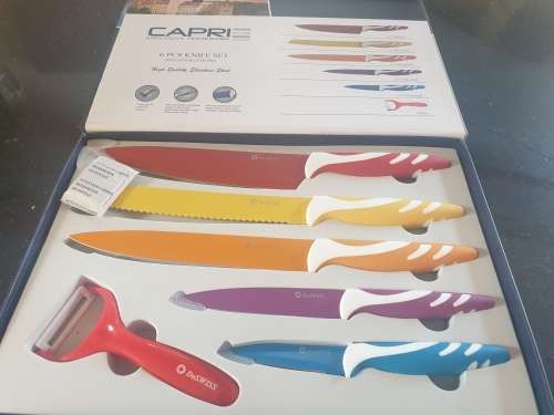 De-Swiss Capri 6 piece knife set (non Stick)