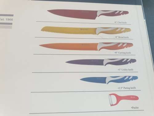 De-Swiss Capri 6 piece knife set (non Stick)