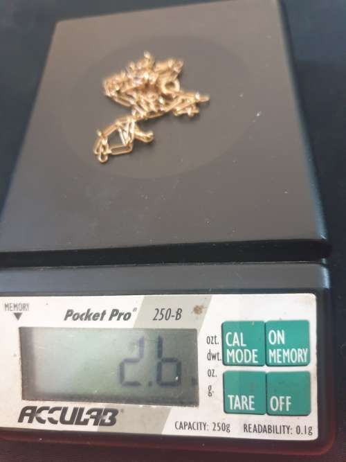 9ct yellow gold trace chain
