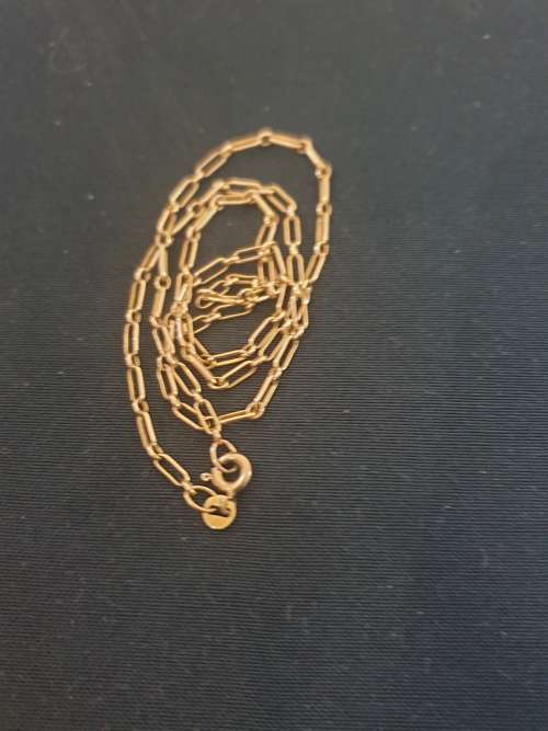 9ct yellow gold trace chain