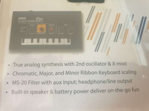 KORG monotron Duo synthesizer-sealed in packaging