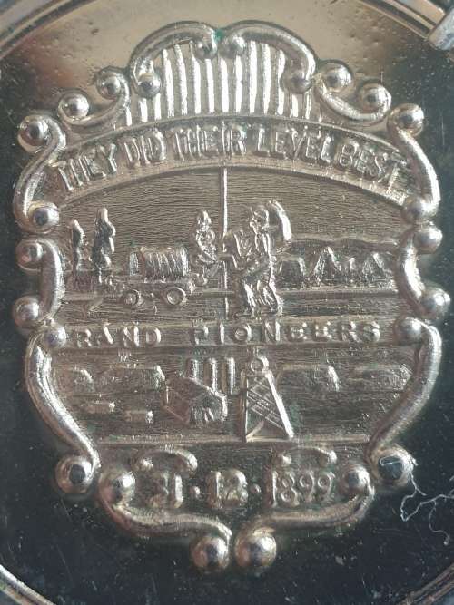 RARE 1886-1986 Silver JHB 100th Anniversary tribute to the pioneers medallion on silver pendant