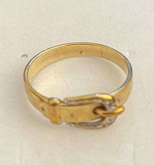 9ct buckle ring