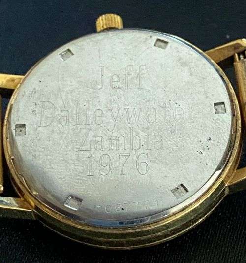 Eterna Matic 3003 20 micron gold electroplated automatic gold dress watch with date