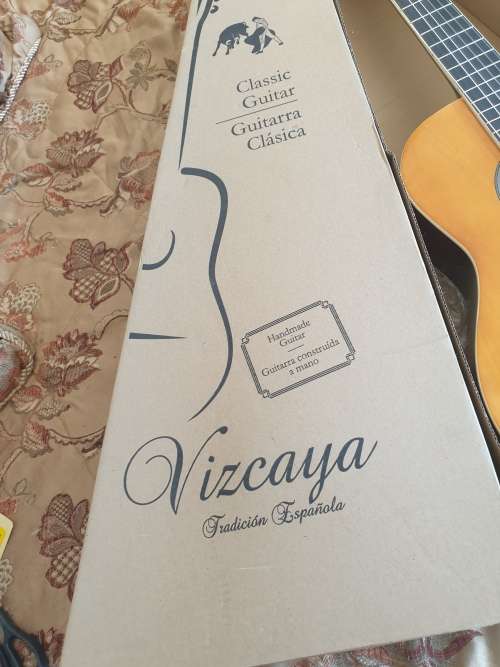 Brand New Vizcaya full size classic guitar -natural wood colour
