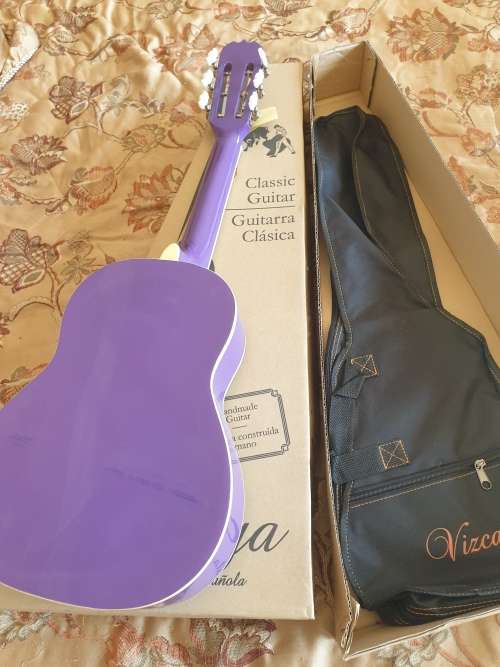 Viscaya 1/4 size purple guitar brand new  with bag