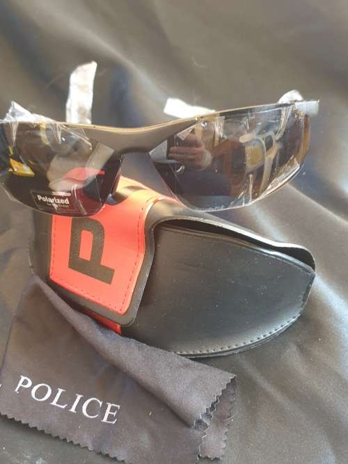 Police polarized sunglasses in case