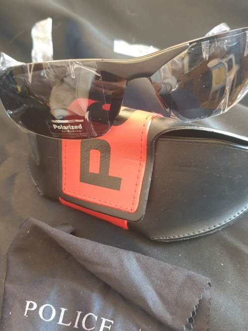 Police polarized sunglasses in case