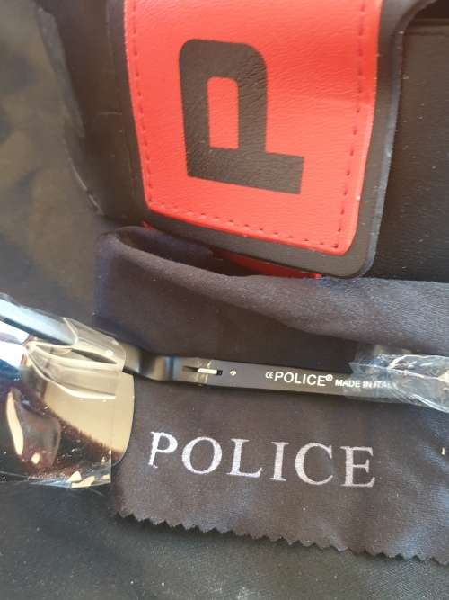Police polarized sunglasses in case