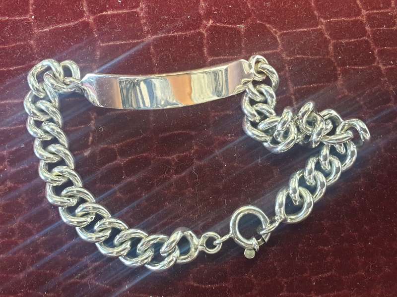 Solid Very heavy and chunky sterling (925) silver bracelet-Zeeta