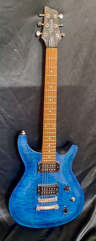 Stunning Blue finished Venson Electric guitar
