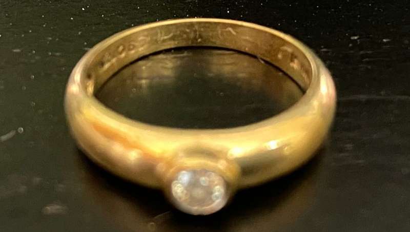 9ct solitaire approx 0.17 carat brilliant round cut Diamond