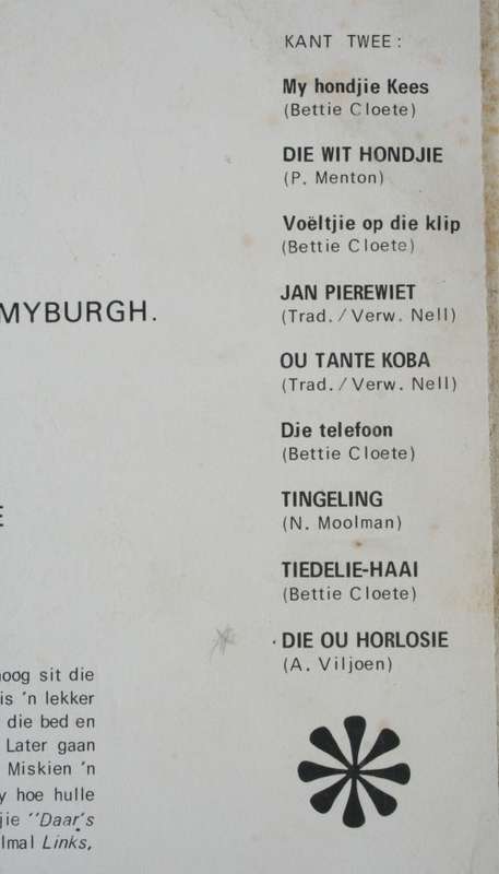 RYMPIES, LIEDJIES EN RESITASIES -- TANNIE ANNETTE BARNARD -- AFRIKAANS VINYL LP RECORD