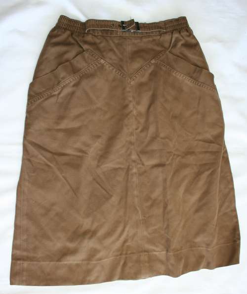 SADF -- FEMALE NUTRIA BROWN SKIRT-- BUSH WAR ERA --RARE