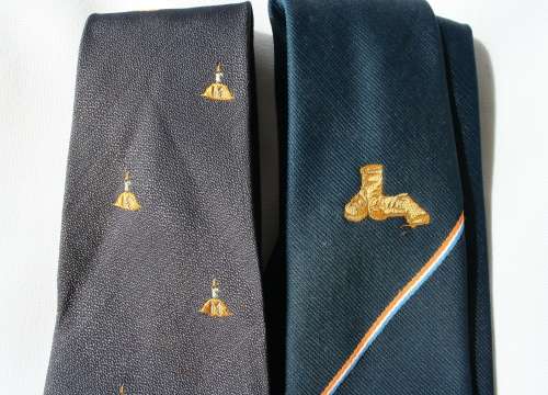 2 X TIES -- VINTAGE M.O.T.H. & 1 OTHER --- TIE / NECKWEAR