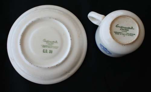 RHODESIA RAILWAYS -- PORCELAIN CUP AND SAUCER - RARE