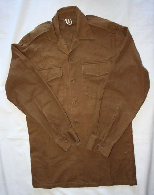 SADF NUTRIA BROWN SHIRT-- MEDIUM -  AS USED IN BUSH WAR