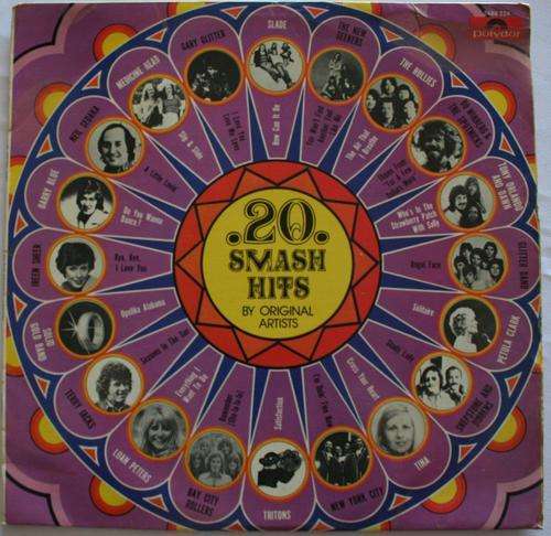 20 SMASH HITS -- VARIOUS ORIGINAL ARTISTS -- VINYL LP RECORD