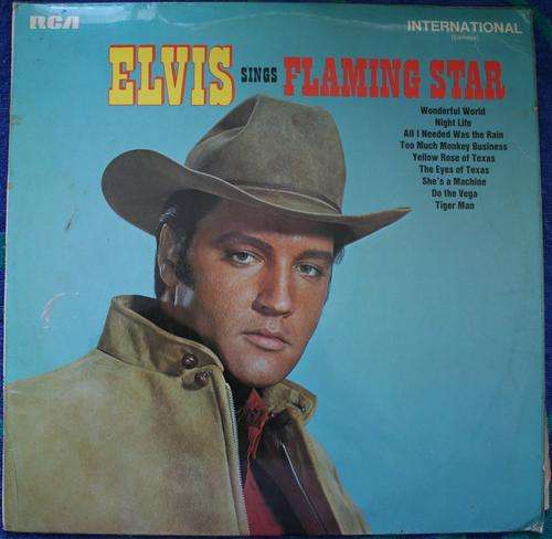 ELVIS PRESLEY -- SINGS FLAMING STAR -- VINYL LP RECORD
