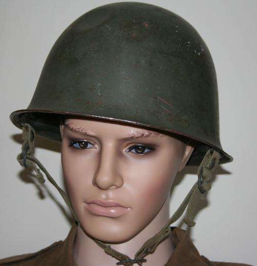 SADF -- ARMY STEEL HELMET WITH INNER LINER-- COMPLETE--BUSH WAR ERA