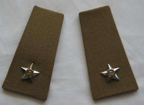 SADF -- 2nd LIEUTENANT RANK BOARDS- STEP-OUT DRESS UNIFORM -- BUSH WAR ERA