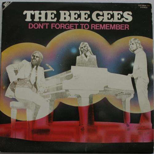 THE BEE-GEES -- DONT FORGET TO REMEMBER -- DOUBLE VINYL LP RECORD