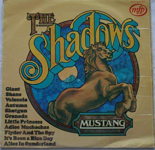 THE SHADOWS -- MUSTANG -- VINYL LP RECORD