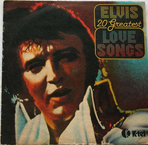 ELVIS PRESLEY -- 20 GREATEST LOVE SONGS -- VINYL LP RECORD
