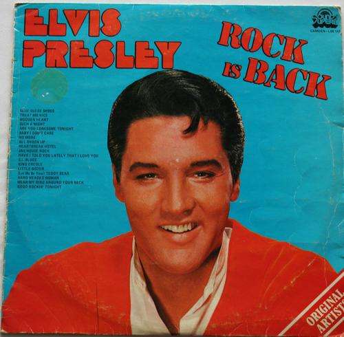ELVIS PRESLEY -- ROCK IS BACK -- VINYL LP RECORD