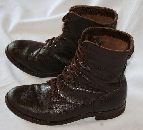 SADF-- BROWN LEATHER BOOTS--SIZE 8.5 -- BUSH WAR ERA