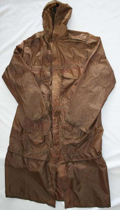 SADF NUTRIA BROWN RAINCOAT--SIZE: EXTRA--LARGE -- AS USED IN BUSH WAR