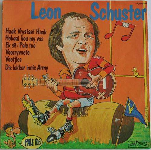 LEON SCHUSTER--RUGBY SONGS E.A --VINYL LP RECORD