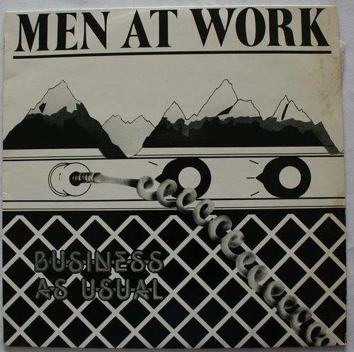 MEN AT WORK -- BUSINESS AS USUAL -- VINYL LP RECORD