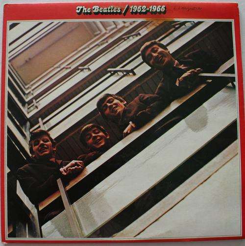 THE BEATLES---RED ALBUM-- 1962-1966 -- DOUBLE VINYL LP RECORD