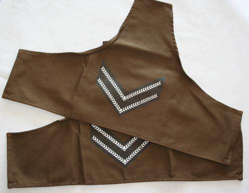 SADF -- ARMY NUTRIA BROWN RANK BRASSARD PAIR SLEEVES -- CORPORAL