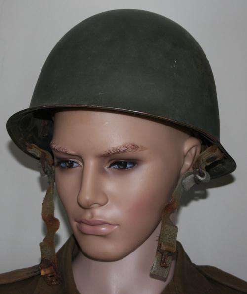 SADF -- ARMY STEEL HELMET WITH INNER LINER--BUSH WAR ERA
