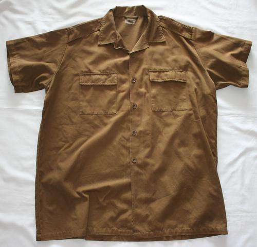 SADF NUTRIA BROWN SHIRT-- SIZE : EXTRA-LARGE -- AS USED IN BUSH WAR