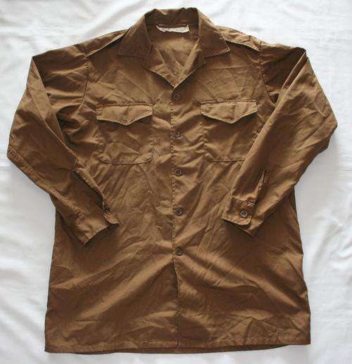 SADF NUTRIA BROWN SHIRT-- SIZE : EXTRA-LARGE -- AS USED IN BUSH WAR