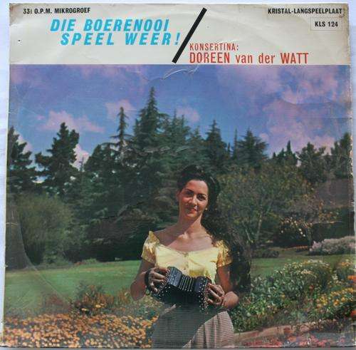 DOREEN VAN DER WATT -- DIE BOERENOOI SPEEL WEER ! -- RARE VINTAGE VINYL LP RECORD