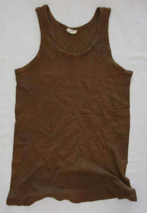 SADF Nutria brown VEST / UNDERSHIRT -- SIZE 38 inch chest / 97 cm