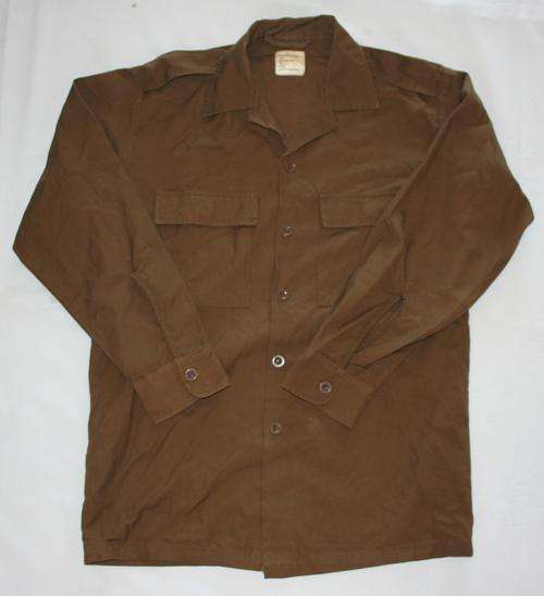 SADF NUTRIA BROWN SHIRT-- SIZE : MEDIUM -- AS USED IN BUSH WAR