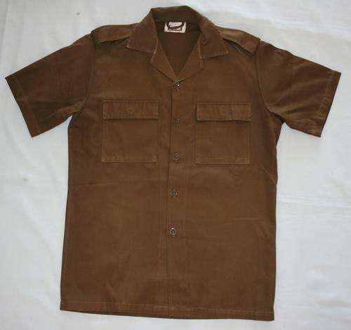 SADF NUTRIA BROWN SHIRT-- SIZE : MEDIUM -- AS USED IN BUSH WAR