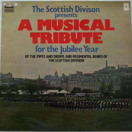 PIPES AND DRUMS OF THE SCOTTISH DIVISION -- JUBILEE TRIBUTE ---VINYL LP RECORD