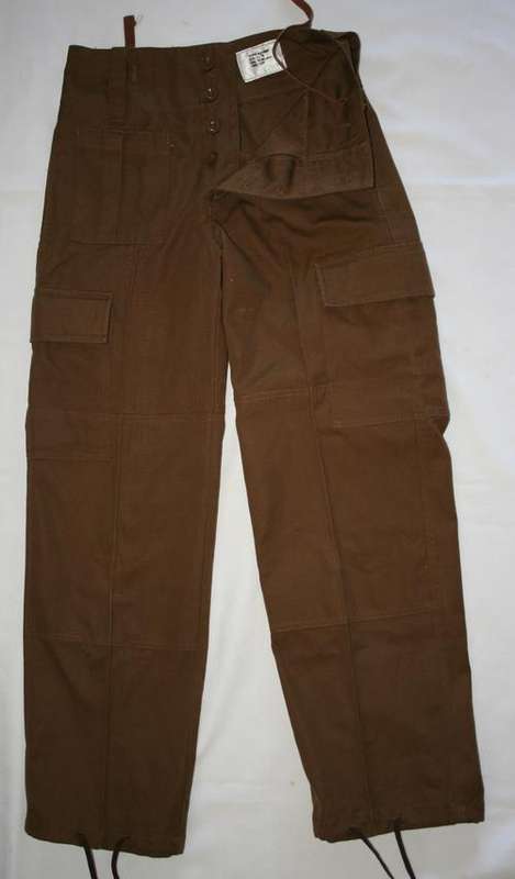 SADF NUTRIA BROWN TROUSERS SIZE 71-76  -- NEW -- AS USED IN BUSH WAR