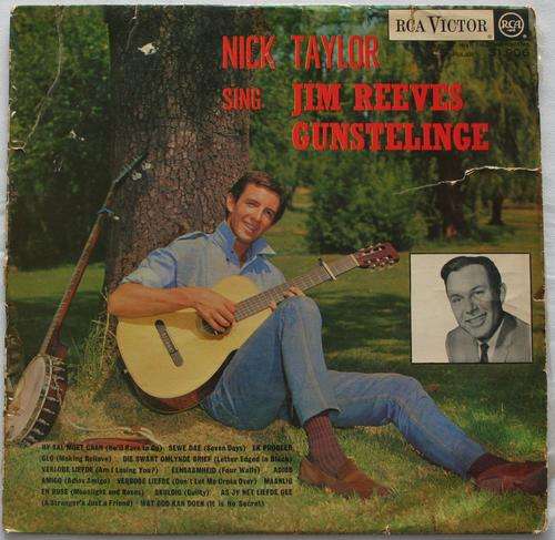 NICK TAYLOR -- SING JIM REEVES GUNSTELINGE -- VINYL LP RECORD