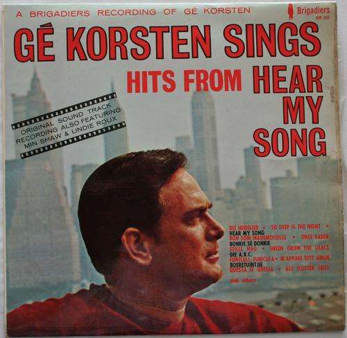 GE KORSTEN--HITS FROM HOOR MY LIED/HEAR MY SONG-- VINYL LP RECORD